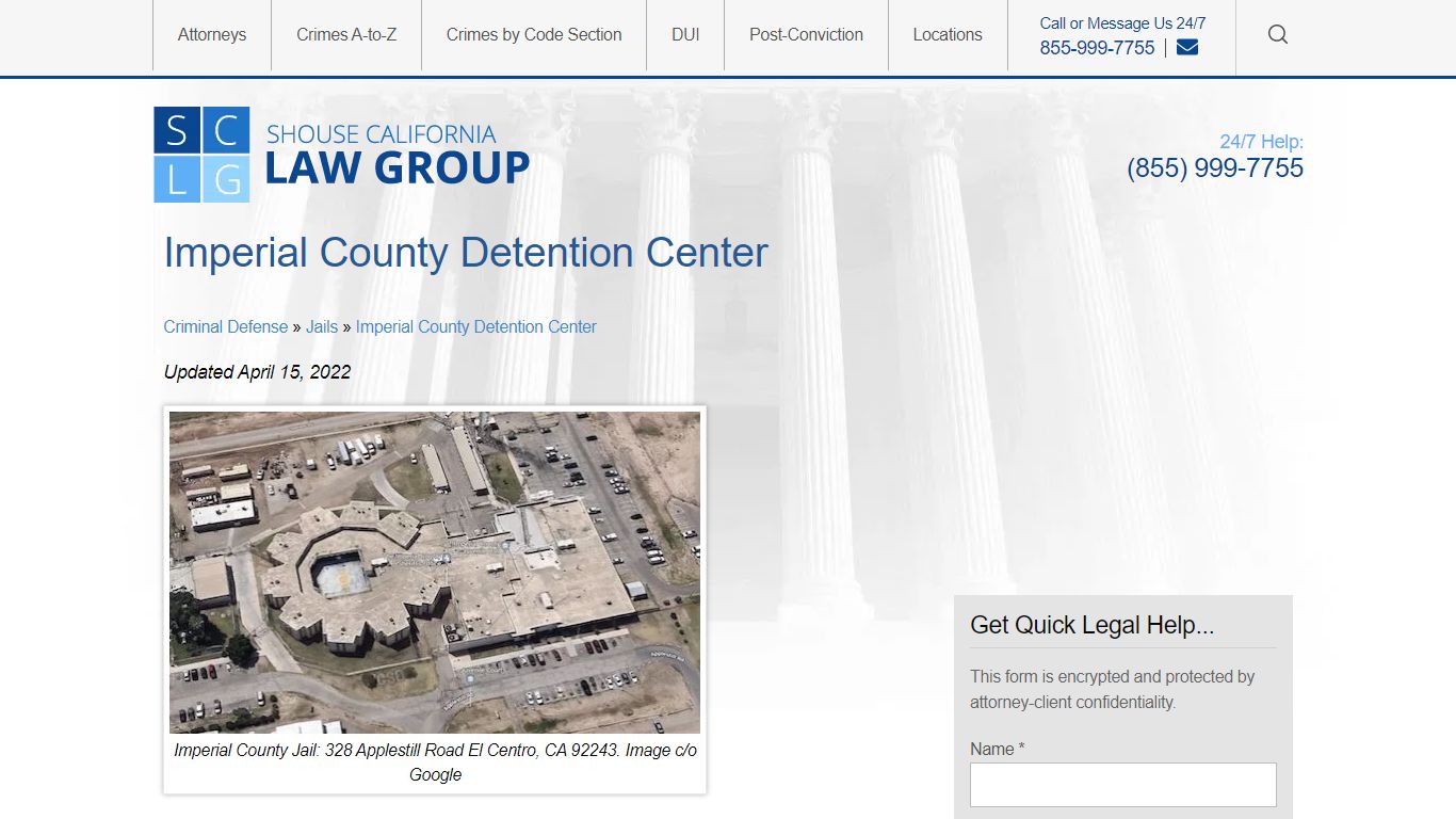 Imperial County Detention Center (Jail) Info: Location ...